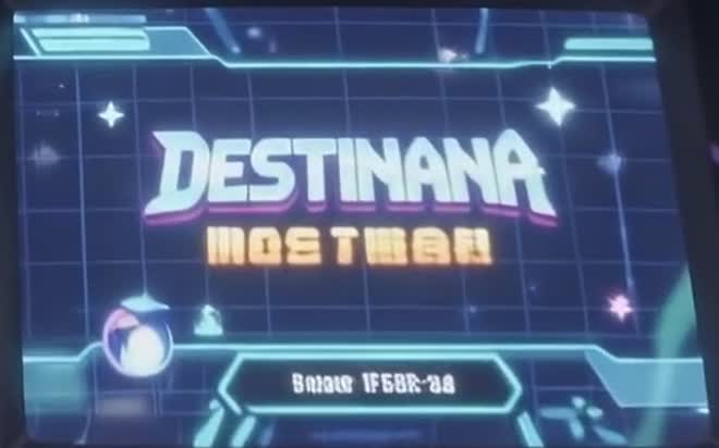 Destinana on the arcade screen